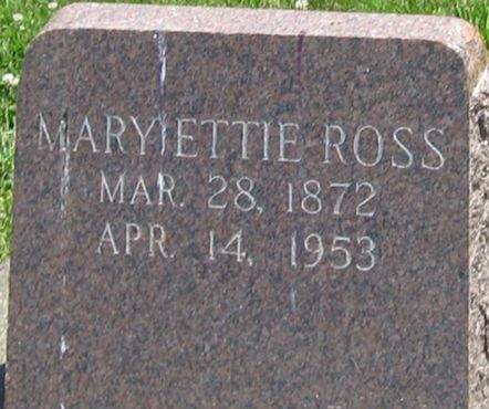 ROSS, MARY ETTIE - Louisa County, Iowa | MARY ETTIE ROSS 