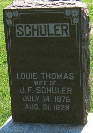 SCHULER, LOUIE - Louisa County, Iowa | LOUIE SCHULER 