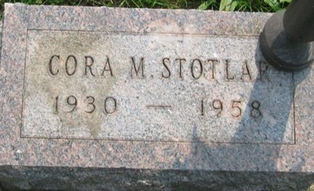 STOTLAR, CORA M. - Louisa County, Iowa | CORA M. STOTLAR 