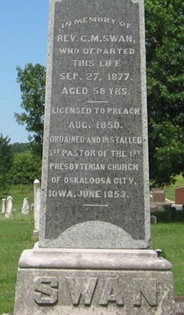 SWAN, G. M., REV. - Louisa County, Iowa | G. M., REV. SWAN 