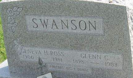 ROSS SWANSON, GENEVA H. - Louisa County, Iowa | GENEVA H. ROSS SWANSON 