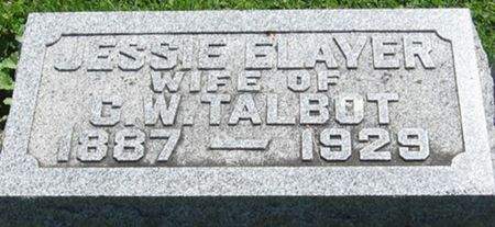 ELAYER TALBOT, JESSIE - Louisa County, Iowa | JESSIE ELAYER TALBOT 