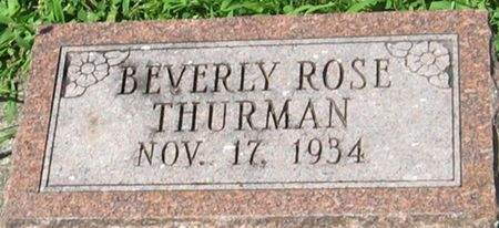 THURMAN, BEVERLY ROSE - Louisa County, Iowa | BEVERLY ROSE THURMAN 