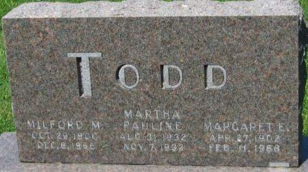 CUMMINGS TODD, MARGARET E. - Louisa County, Iowa | MARGARET E. CUMMINGS TODD 