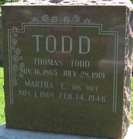TODD, MARTHA E. - Louisa County, Iowa | MARTHA E. TODD 