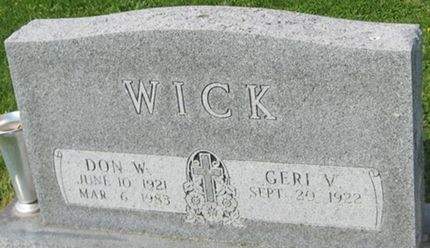 WICK, DON W. - Louisa County, Iowa | DON W. WICK 