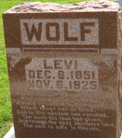 WOLF, LEVI - Louisa County, Iowa | LEVI WOLF 