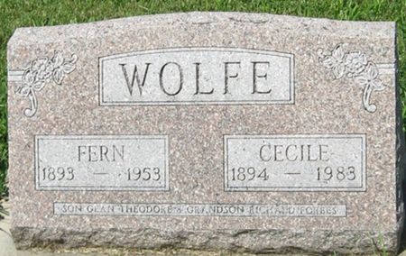 WOLFE, CECILE - Louisa County, Iowa | CECILE WOLFE 