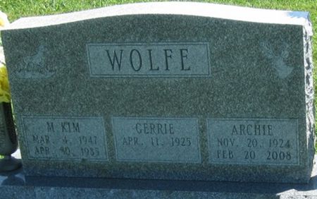 WOLFE, ARCHIE - Louisa County, Iowa | ARCHIE WOLFE 