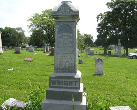 WRIGHT, FAMILY MONUMENT - Louisa County, Iowa | FAMILY MONUMENT WRIGHT 