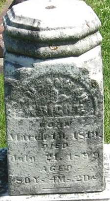 WRIGHT, SUSANNAH - Louisa County, Iowa | SUSANNAH WRIGHT 