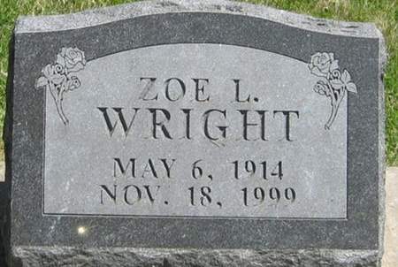 WRIGHT, ZOE L. - Louisa County, Iowa | ZOE L. WRIGHT 