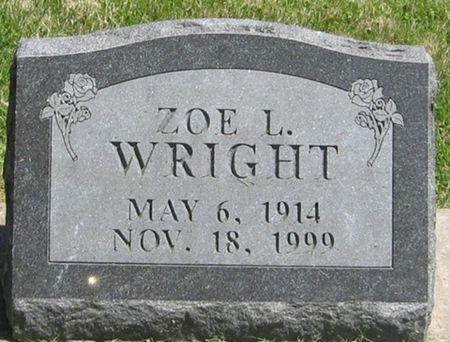WRIGHT, ZOE L. - Louisa County, Iowa | ZOE L. WRIGHT 