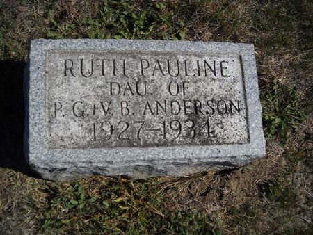 ANDERSON, RUTH PAULINE - Lucas County, Iowa | RUTH PAULINE ANDERSON 