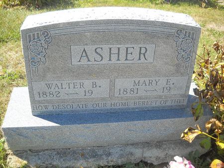ASHER, WALTER B - Lucas County, Iowa | WALTER B ASHER 