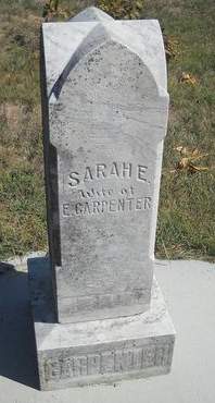 COFFELT CARPENTER, SARAH E - Lucas County, Iowa | SARAH E COFFELT CARPENTER 