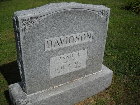 DAVIDSON, ANNIE L - Lucas County, Iowa | ANNIE L DAVIDSON 