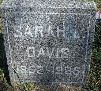 DAVIS, SARAH L - Lucas County, Iowa | SARAH L DAVIS 