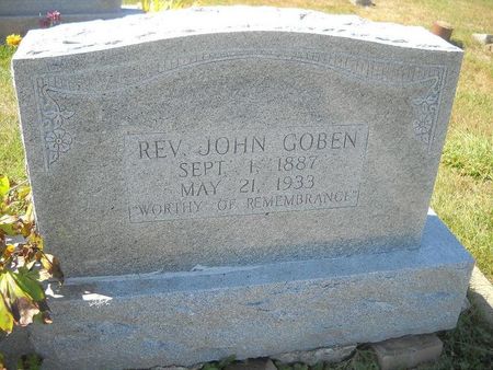 GOBEN, REV. JOHN - Lucas County, Iowa | REV. JOHN GOBEN 