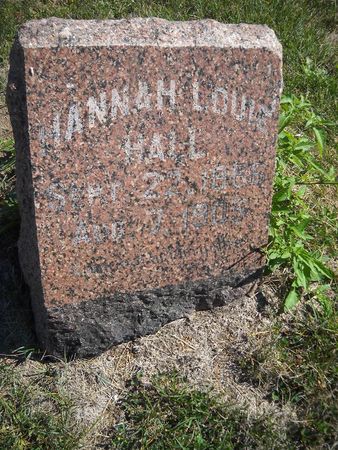 HALL, HANNAH LOUISE - Lucas County, Iowa | HANNAH LOUISE HALL 