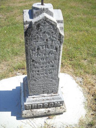 HUDSON, MATILDA - Lucas County, Iowa | MATILDA HUDSON 
