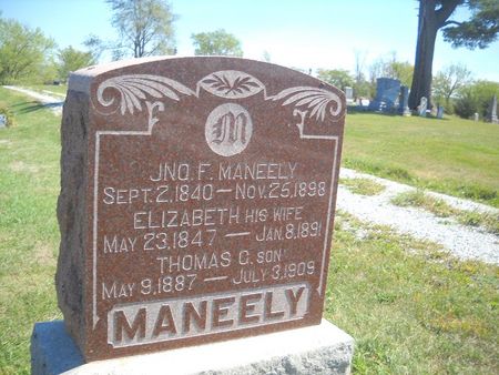 PURDIE MANEELY, ELIZABETH - Lucas County, Iowa | ELIZABETH PURDIE MANEELY 