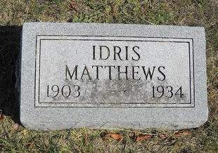 MATTHEWS, IDRIS - Lucas County, Iowa | IDRIS MATTHEWS 
