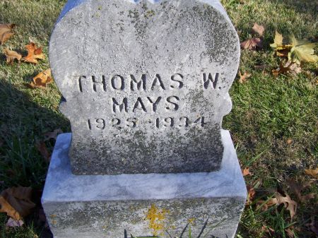 MAYS, THOMAS W. - Lucas County, Iowa | THOMAS W. MAYS 