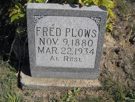 PLOWS, FRED - Lucas County, Iowa | FRED PLOWS 