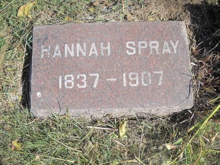 SPRAY, HANNAH - Lucas County, Iowa | HANNAH SPRAY 
