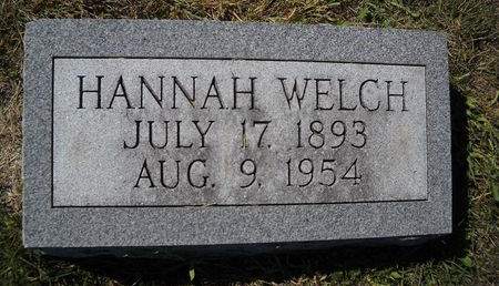 EVANS WELCH, HANNAH - Lucas County, Iowa | HANNAH EVANS WELCH 
