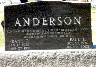 ANDERSON, FRANK CARL - Madison County, Iowa | FRANK CARL ANDERSON 