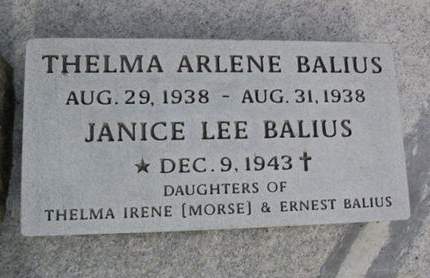 BALIUS, JANICE LEE - Madison County, Iowa | JANICE LEE BALIUS 