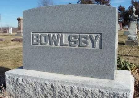 BOWLSBY, FAMILY STONE - Madison County, Iowa | FAMILY STONE BOWLSBY 