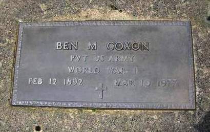 COXEN, BEN MARION - Madison County, Iowa | BEN MARION COXEN 