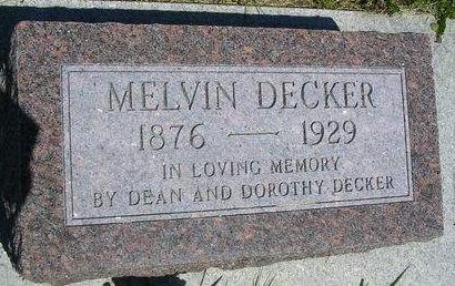DECKER, MELVIN - Madison County, Iowa | MELVIN DECKER 