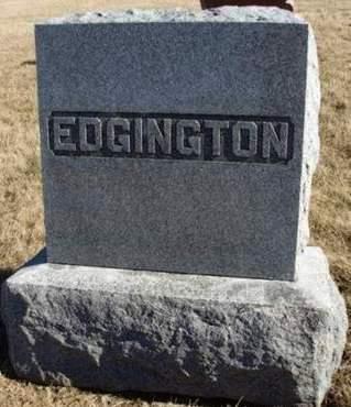 EDGINGTON, FAMILY STONE - Madison County, Iowa | FAMILY STONE EDGINGTON 