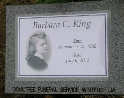 KING, BARBARA C. - Madison County, Iowa | BARBARA C. KING 