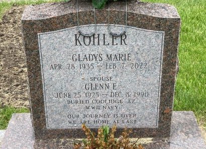KOHLER, GLADYS MARIE - Madison County, Iowa | GLADYS MARIE KOHLER 