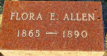 ALLEN, FLORA E. - Mahaska County, Iowa | FLORA E. ALLEN 
