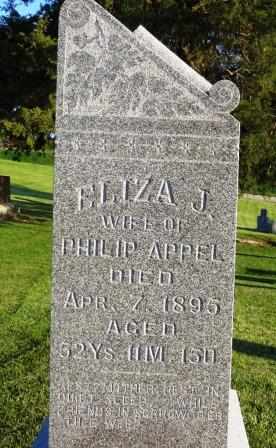 APPEL, ELIZA J. - Mahaska County, Iowa | ELIZA J. APPEL 