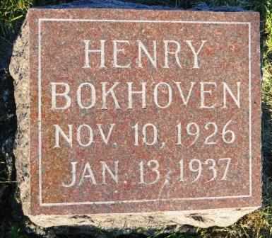 BOKHOVEN, HENRY - Mahaska County, Iowa | HENRY BOKHOVEN 