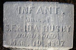 BUSBY, INFANT DAUGHTER - Mahaska County, Iowa | INFANT DAUGHTER BUSBY 