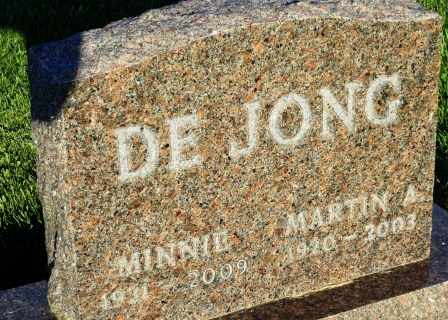 DEJONG, MARTIN A. - Mahaska County, Iowa | MARTIN A. DEJONG 