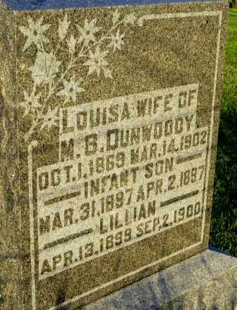 DUNWOODY, LOUISA - Mahaska County, Iowa | LOUISA DUNWOODY 