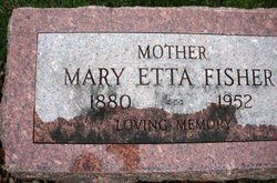 FISHER, MARY ETTA - Mahaska County, Iowa | MARY ETTA FISHER 