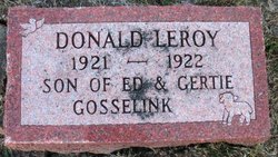 GOSSELINK, DONALD LEROY - Mahaska County, Iowa | DONALD LEROY GOSSELINK 