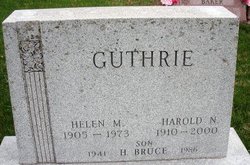 GUTHRIE, HELEN M. - Mahaska County, Iowa | HELEN M. GUTHRIE 