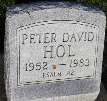 HOL, PETER DAVID - Mahaska County, Iowa | PETER DAVID HOL 