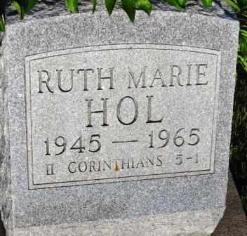 HOL, RUTH MARIE - Mahaska County, Iowa | RUTH MARIE HOL 